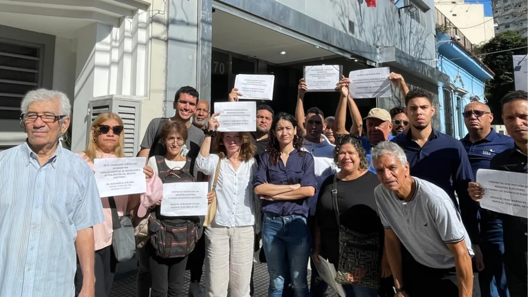 Nuevo reclamo de venezolanos en Argentina porque no les permite inscribirse al Registro Electoral para votar
