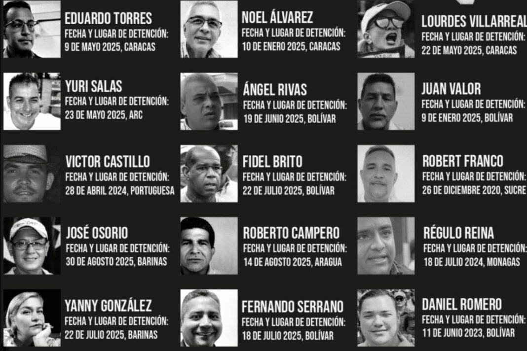 SNTP denuncia persecución sistemática: 15 líderes sindicales 100 petroleros encarcelados arbitrariamente por el régimen de Nicolás Maduro