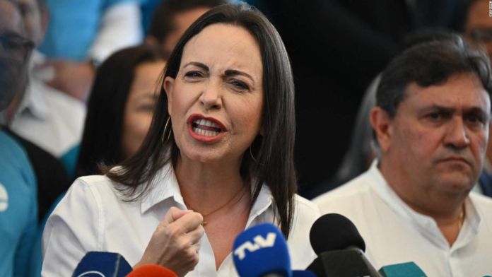 María Corina Machado pide a los venezolanos «serenidad y firmeza» tras anuncio de presidenciales María Corina Machado pide a los venezolanos "serenidad y firmeza" tras anuncio de presidenciales