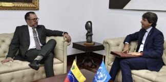 ONU enviará una misión de acompañamiento a Venezuela para las presidenciales El ministro de Relaciones Exteriores del régimen de Nicolás Maduro, Yván Gil, ha sostenido una reunión con el coordinador residente de la Organización de las Naciones Unidas (ONU)