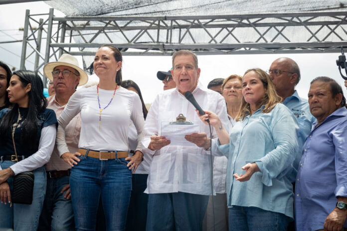 Edmundo González Urrutia, María Corina Machado y la PUD rechazan revocatoria de observación electoral de la Unión Europea en presidenciales Edmundo González Urrutia, María Corina Machado y la PUD rechazan revocatoria de observación electoral de la Unión Europea en presidenciales