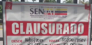 Seniat clausuró restaurante de La Encrucijada donde María Corina Machado y Edmundo González Urrutia pararon a almorzar Seniat clausuró restaurante de La Encrucijada donde María Corina Machado y Edmundo González Urrutia pararon a almorzar