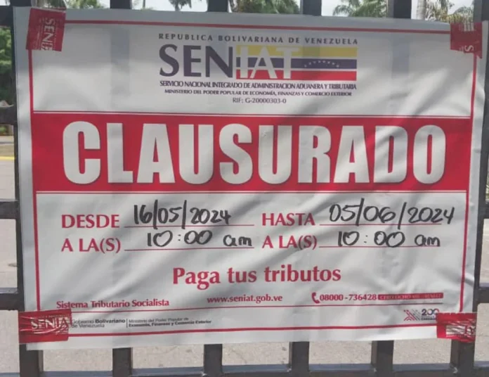 Seniat clausuró restaurante de La Encrucijada donde María Corina Machado y Edmundo González Urrutia pararon a almorzar Seniat clausuró restaurante de La Encrucijada donde María Corina Machado y Edmundo González Urrutia pararon a almorzar