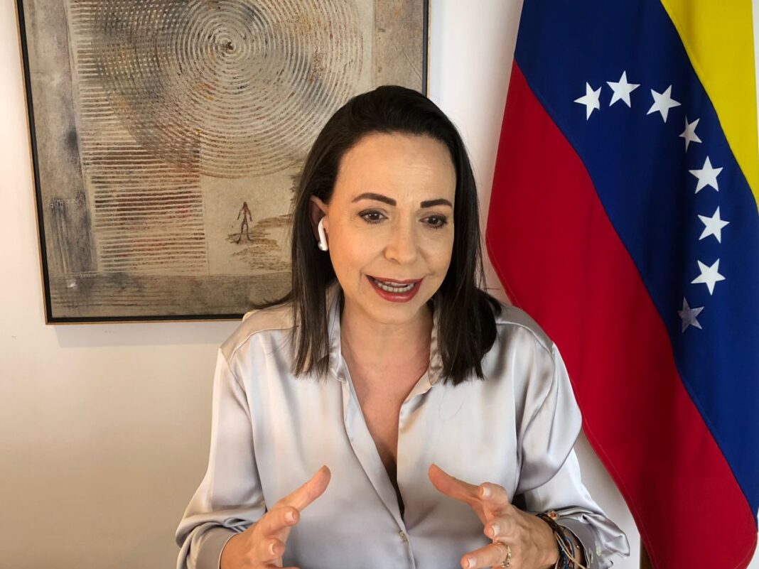 María Corina Machado: «Nicolás Maduro apela a lo único que le queda, la fuerza bruta» María Corina Machado: «Nicolás Maduro apela a lo único que le queda, la fuerza bruta»