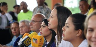 María Corina Machado afirma que la salud Edmundo González Urrutia está «estupenda»: «El que no ha agarrado un pestón en campaña, no ha estado en campaña» María Corina Machado afirma que la salud Edmundo González Urrutia está "estupenda": "El que no ha agarrado un pestón en campaña, no ha estado en campaña"