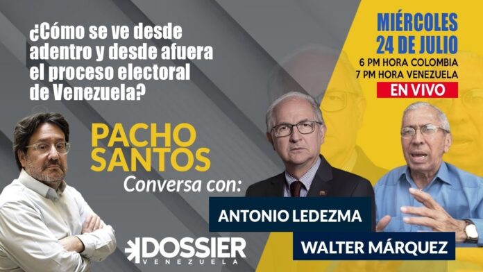 Fuerzas Armadas, «baño de votos» y los récords en concentraciones en Zulia y Táchira: Así ven Antonio Ledezma y Walter Márquez el escenario electoral en Venezuela Fuerzas Armadas, «baño de votos» y los récords en concentraciones en Zulia y Táchira: Así ven Antonio Ledezma y Walter Márquez el escenario electoral en Venezuela