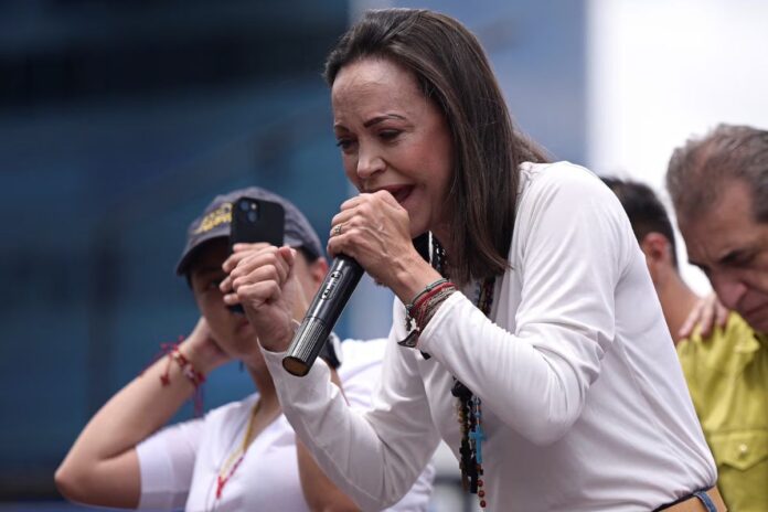 María Corina Machado afirma que imputación en su contra muestra debilidad del régimen de Nicolás Maduro María Corina Machado afirma que imputación en su contra muestra debilidad del régimen de Nicolás Maduro