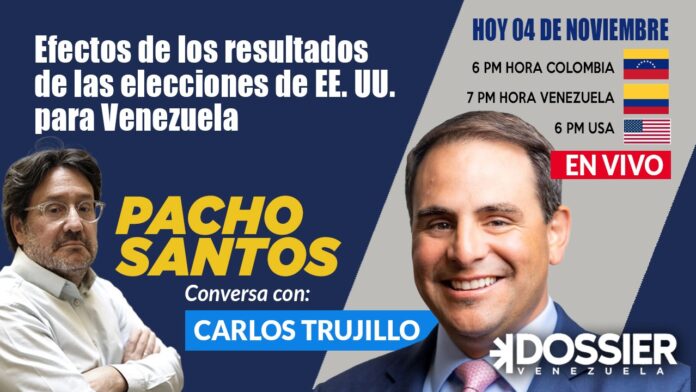 Carlos Trujillo sobre posible victoria de Donald Trump en la elección presidencial: «Los días de Cuba y Venezuela estarán bien complicados» Carlos Trujillo sobre posible victoria de Donald Trump en la elección presidencial: "Los días de Cuba y Venezuela estarán bien complicados"