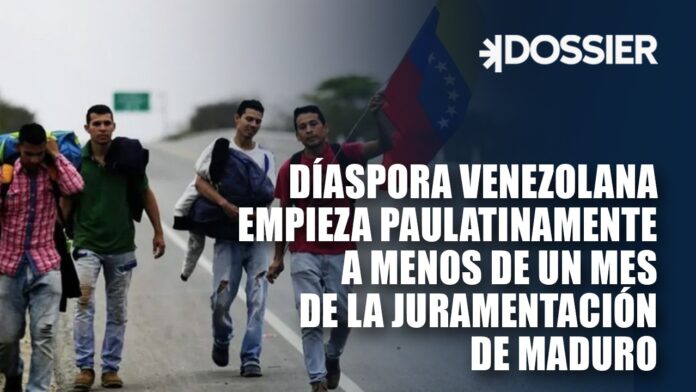 Diáspora venezolana empieza paulatinamente a un mes de la juramentación de Maduro Diáspora venezolana empieza paulatinamente a un mes de la juramentación de Maduro