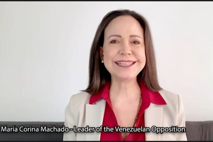 María Corina Machado asegura que Venezuela se convertirá en el Centro Energético de las Américas: «La revocación de las licencias petroleras ayudará a cumplir nuestra elección soberana» María Corina Machado asegura que Venezuela se convertirá en el Centro Energético de las Américas: "La revocación de las licencias petroleras ayudará a cumplir nuestra elección soberana"