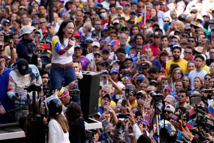 María Corina Machado sobre los presos políticos en Venezuela: «Son prácticamente presos de guerra, así son tratados por esta tiranía» María Corina Machado sobre los presos políticos en Venezuela: "Son prácticamente presos de guerra, así son tratados por esta tiranía"
