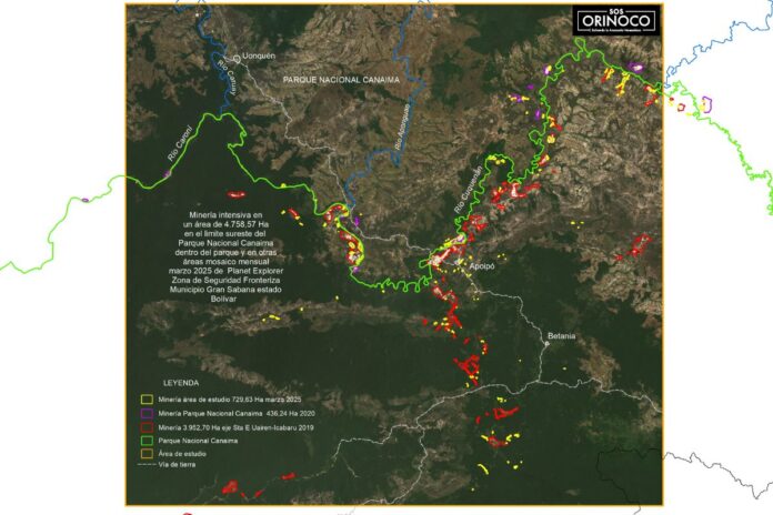 Organizaciones ambientalistas denuncian que minería ilegal destruye ecosistemas del Parque Nacional Canaima Organizaciones ambientalistas denuncian que minería ilegal destruye ecosistemas del Parque Nacional Canaima