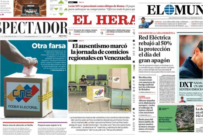 La prensa internacional acierta al tildar a la elección de este #25May como «otra farsa» La prensa internacional acierta al tildar a la elección de este #25May como "otra farsa"