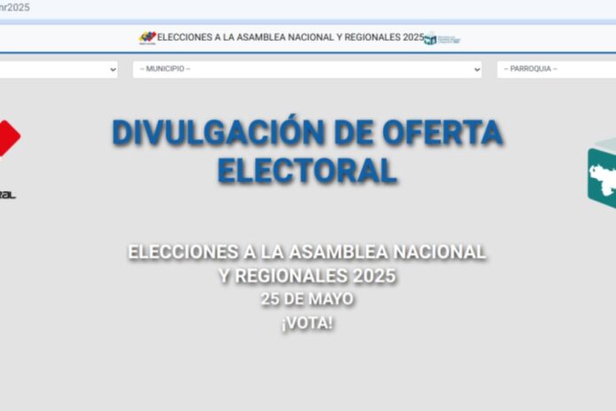 CNE publica oferta electoral para el #25May con otro enlace externo a la página web CNE publica oferta electoral para el #25May con otro enlace externo a la página web