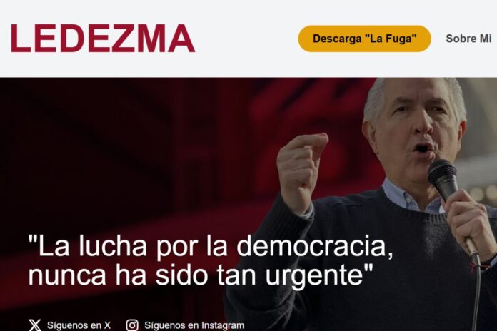Antonio Ledezma presenta nueva plataforma «Antonioledezma.net» para «construir un discurso sólido en torno a la lucha democrática» Antonio Ledezma presenta nueva plataforma "Antonioledezma.net" para "construir un discurso sólido en torno a la lucha democrática"