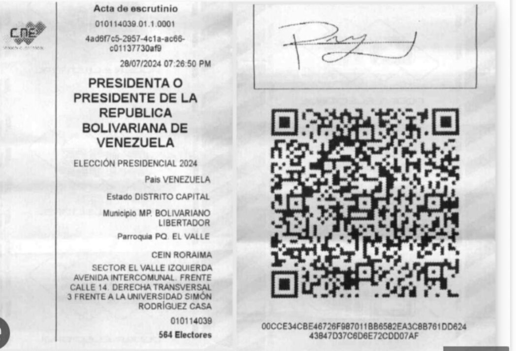 Expertos advierten sobre falta del código QR en actas durante simulacro electoral