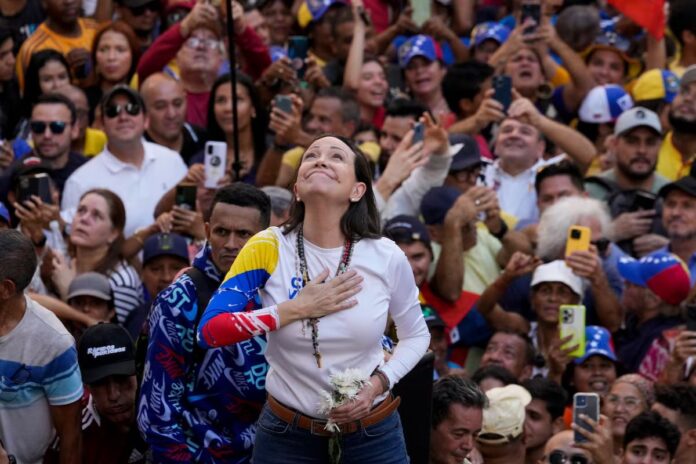María Corina Machado: «No nos rendiremos, el #28Jul ya votamos, el #25May no» María Corina Machado: «No nos rendiremos, el #28Jul ya votamos, el #25May no»