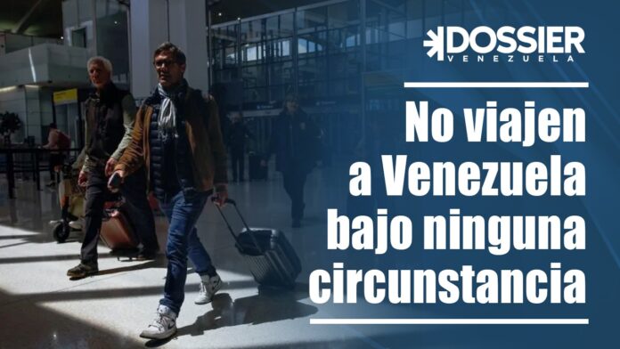 No viajar a Venezuela: la alerta que reitera la comunidad internacional No viajar a Venezuela: la alerta que reitera la comunidad internacional