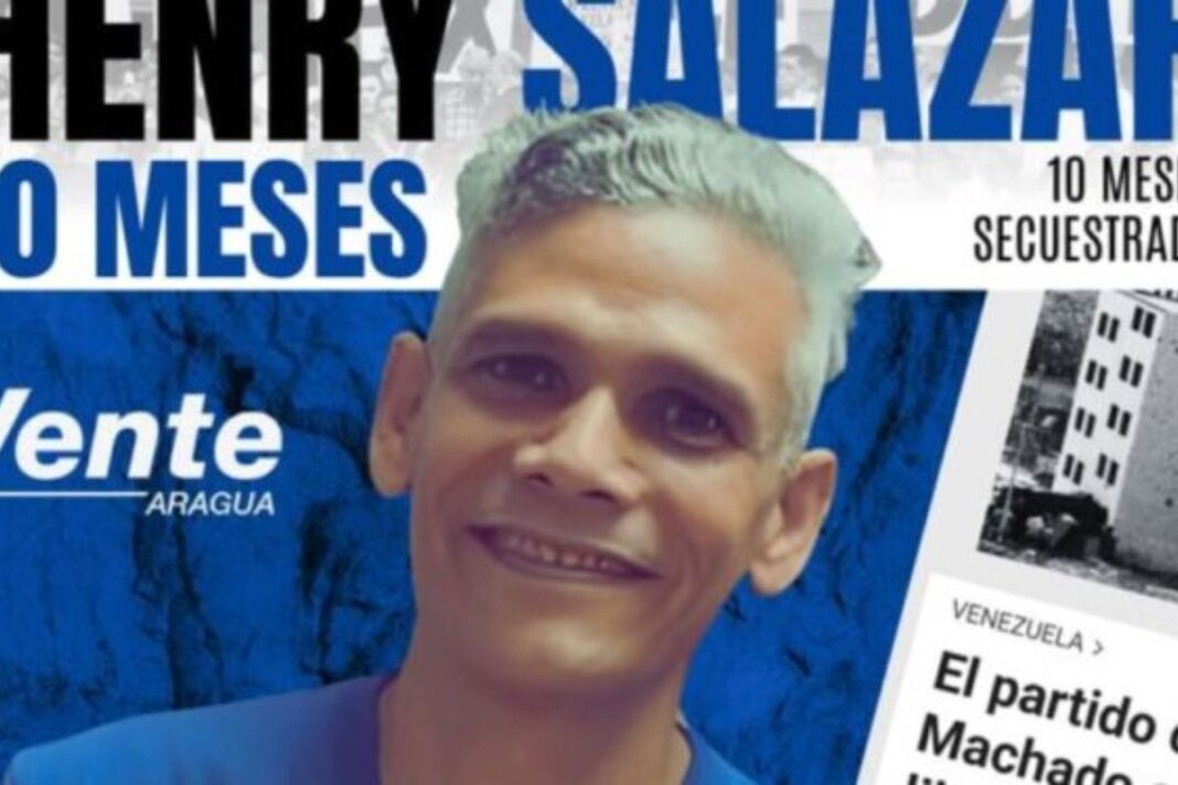 Vente Venezuela exige liberación del dirigente en Aragua Henry Salazar tras 10 meses detenido