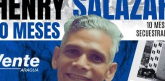 Vente Venezuela exige liberación del dirigente en Aragua Henry Salazar tras 10 meses detenido Vente Venezuela exige liberación del dirigente en Aragua Henry Salazar tras 10 meses detenido