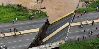 Informan habilitación de vía alterna en Portuguesa tras colapso de puente que conecta con los Andes Informan habilitación de vía alterna en Portuguesa tras colapso de puente que conecta con los Andes