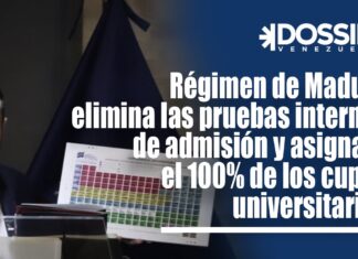 El régimen decidirá de manera absoluta quien ingresa y quien no, a las universidades públicas del país