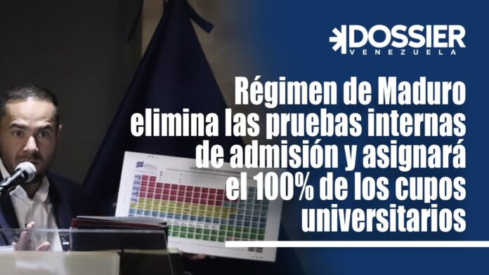 El régimen decidirá de manera absoluta quien ingresa y quien no, a las universidades públicas del país El régimen decidirá de manera absoluta quien ingresa y quien no, a las universidades públicas del país