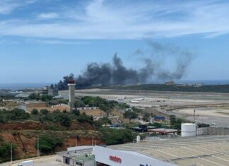 Aeronave se estrella en pista del aeropuerto de Maiquetía: Situación climática habría provocado el incidente Aeronave se estrella en pista del aeropuerto de Maiquetía: Situación climática habría provocado el incidente