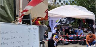 Venezolanos cumplen más de 96 horas en huelga de hambre frente a la Corte Penal Internacional Venezolanos cumplen más de 96 horas en huelga de hambre frente a la Corte Penal Internacional