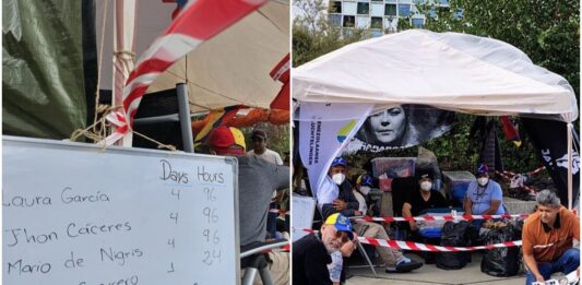 Venezolanos cumplen más de 96 horas en huelga de hambre frente a la Corte Penal Internacional