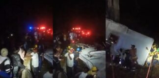 Tragedia en Choroní: Mujer fallecida y 35 heridos tras caída de autobús por un barranco Tragedia en Choroní: Mujer fallecida y 35 heridos tras caída de autobús por un barranco