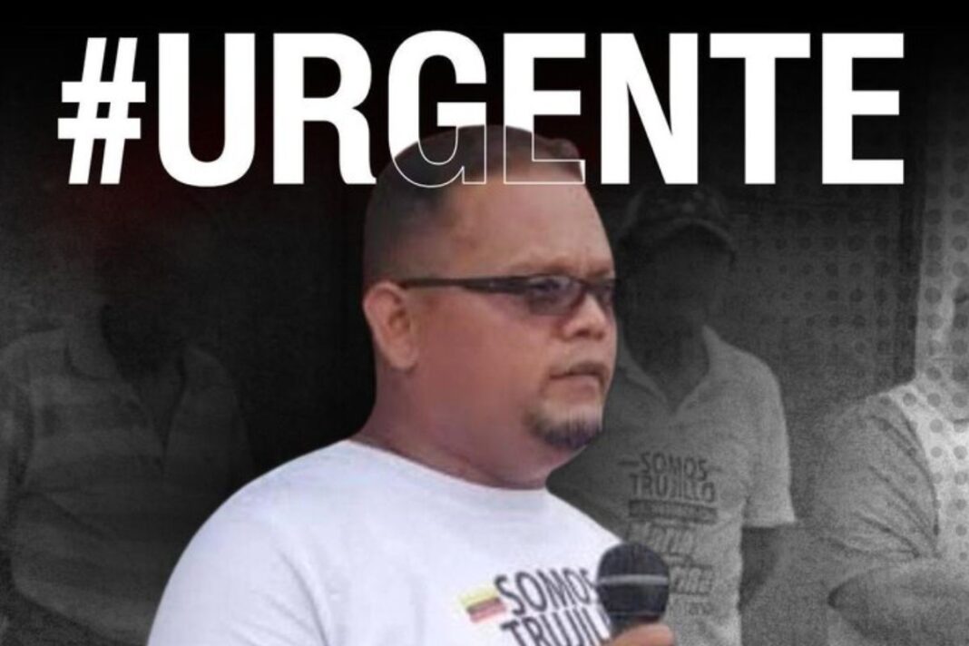 Vente Venezuela denuncia el secuestro del activista Lewis Mendoza en Trujillo
