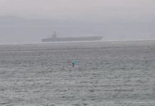 Portaaviones USS Gerald R. Ford cruza Estrecho de Gibraltar rumbo al Caribe Portaaviones USS Gerald R. Ford cruza Estrecho de Gibraltar rumbo al Caribe