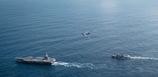 Portaaviones USS Gerald R. Ford cruzó el Paso de Anegada e ingresó al mar Caribe