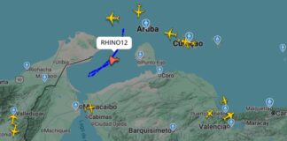 Dos cazas F-18 de Estados Unidos sobrevolaron el Golfo de Venezuela en demostración de fuerza Dos cazas F-18 de EE.UU. sobrevolaron el Golfo de Venezuela en demostración de fuerza