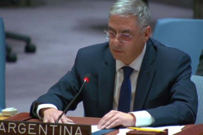 Argentina reitera ante el Consejo de Seguridad de la ONU su apoyo a la presión de EE. UU. para «liberar al pueblo venezolano» Argentina reitera ante el Consejo de Seguridad de la ONU su apoyo a la presión de EE. UU. para «liberar al pueblo venezolano»