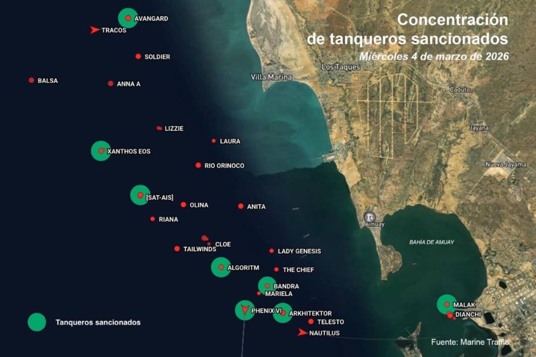 Transparencia Venezuela denuncia que petroleros sancionados siguen operando en las costas del país pese al cerco de EE.  UU.