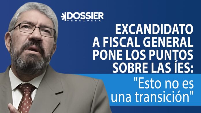 Nelson Chitty La Roche: “No estamos en transición, sino en un proceso de preservación del poder” Nelson Chitty La Roche: “No estamos en transición, sino en un proceso de preservación del poder”