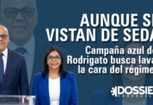 Atrás quedó la doctrina chavista, el rojo rojito y Nicolás Maduro: Así es la campaña azul del Rodrigato