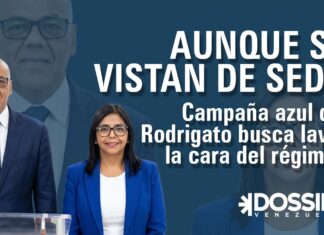 Atrás quedó la doctrina chavista, el rojo rojito y Nicolás Maduro: Así es la campaña azul del Rodrigato