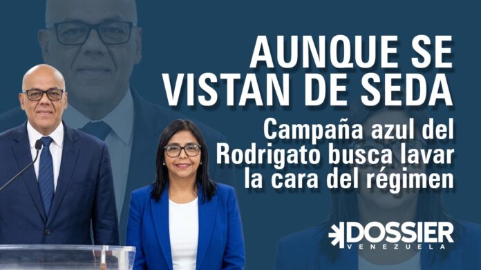 Atrás quedó la doctrina chavista, el rojo rojito y Nicolás Maduro: Así es la campaña azul del Rodrigato Atrás quedó la doctrina chavista, el rojo rojito y Nicolás Maduro: Así es la campaña azul del Rodrigato