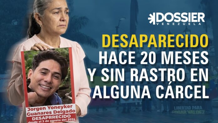 Madre clama por fe de vida de su hijo tras 20 meses de desaparición forzada Madre clama por fe de vida de su hijo tras 20 meses de desaparición forzada