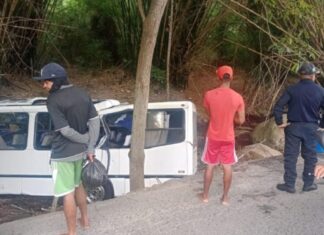 10 heridos tras caída de autobús en un río de Choroní 10 heridos tras caída de autobús en un río de Choroní