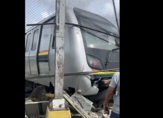 Reportan descarrilamiento de un tren en los patios de mantenimiento del Metro de Caracas en Propatria Reportan descarrilamiento de un tren en los patios de mantenimiento del Metro de Caracas en Propatria