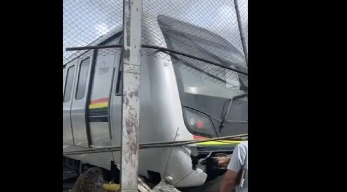Reportan descarrilamiento de un tren en los patios de mantenimiento del Metro de Caracas en Propatria Reportan descarrilamiento de un tren en los patios de mantenimiento del Metro de Caracas en Propatria