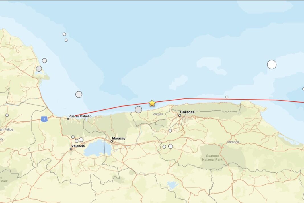 Servicio Geológico de Estados Unidos corrige el epicentro del sismo del 24Jun en Venezuela: Oeste de Catia La Mar, en La Guaira
