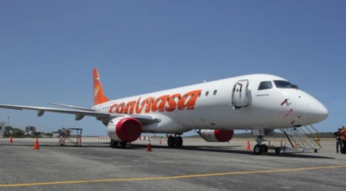 Conviasa reestructura temporalmente sus vuelos y traslada las operaciones comerciales al Aeropuerto de Valencia Conviasa reestructura temporalmente sus vuelos y traslada las operaciones comerciales al Aeropuerto de Valencia