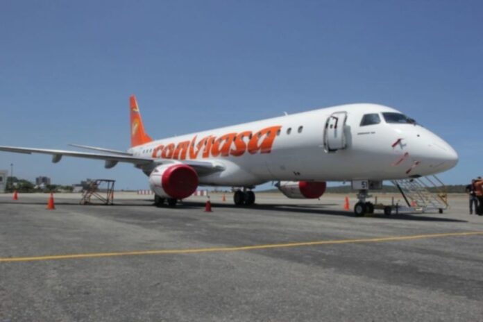 Conviasa reestructura temporalmente sus vuelos y traslada las operaciones comerciales al Aeropuerto de Valencia Conviasa reestructura temporalmente sus vuelos y traslada las operaciones comerciales al Aeropuerto de Valencia